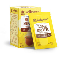 Dr. Kellyann French Onion Bone Broth Collagen Packets (7 Servings, 1 Box) - 16G Protein/Serving, 100% Grass-Fed Hydrolyzed Collagen, Keto & Paleo Friendly