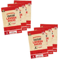 Joseph's Lavash Bread Value 6-Pack, Flax Oat Bran And Whole Wheat, Reduced Carb (4 Flatbreads Per Pack, 24 Total)