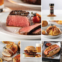 Omaha Steaks Favorites Grill Pack (4 Butcher's Cut Top Sirloins, 4 Air-Chilled Boneless Chicken Breasts, 4 Omaha Steaks Burgers, 4 Gourmet Jumbo Franks, 4 Caramel Apple Tartlets, 1 Jar Seasoning)