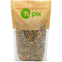 Yupik Organic Raw Pistachios, No Shells, 2.2 Lb, Gluten-Free, Non-Gmo, Kosher, Vegan, Kernels, Unsalted, Crunchy Shelled Nuts, Source Of Fiber & Protein, Healthy Snacks, Ideal For Baking & Cooking