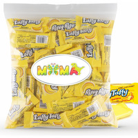 Chewy, Tangy, And Tasty Mini Taffy Wrapped Bars In Bulk - (1 Pound) (Banana)