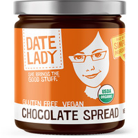 Organic Chocolate Date Spread | Vegan, Paleo, Gluten Free & Kosher, No Added Sugar, No Preservatives (1 Jar) Cocoa Spread Perfect For Dipping Fruit And Using As A Sauce On Ice Cream.
