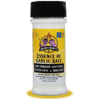 Smoke N Sanity Essence Of Garlic Salt - Monash Certified Low Fodmap - Contains No Onion - Certified Gluten Free - Certified Kosher - Dairy Free Low Fodmap Seasonings- 4.0 Ounce Shaker