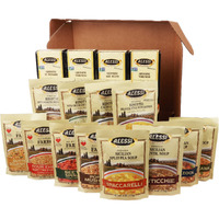 Alessi Taste Of Italy Holiday Variety Gift Box, Sampler Of Culturally Inspired Soups, Risottos, Farros And Premium Bread Sticks