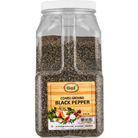 Gel Spice Coarse Ground Black Pepper 18-24 Mesh - Food Service Size - 5 Lbs