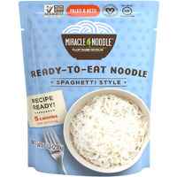 Miracle Noodle Spaghetti Shirataki Noodles, Ready To Eat Konjac Noodle - Keto Friendly, Paleo, Vegan, Gluten Free,Low Carb,Low Calorie, Soy Free, Miracle Noodles - 7 Ounce (Pack Of 6)