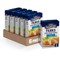 Progresso Panko Crispy Bread Crumbs, Plain, 8 Ounces (Pack Of 6)
