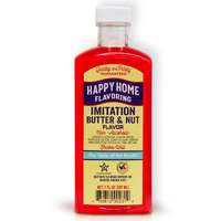 Happy Home Imitation Butter & Nut Flavoring, Non-Alcoholic, Certified Kosher, 7 Oz.