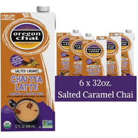 Oregon Chai Salted Caramel Concentrate, 32 Fluid Ounce (Pack Of 6)