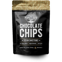 Sugar Free Large Chocolate Chips, Stevia Sweetened, 12 Oz. Value Size, Non-Gmo, Vegan, Keto, Low Carb, 60% Cocoa, All Natural, Baking Chips, Gluten Free, No Sugar Added (1 Pack)