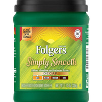 Folgers Simply Smooth Decaf Ground Coffee, Mild Roast, 11.5 Ounce (Packaging May Vary)