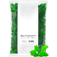 Albanese World's Best Green Apple Gummi Bears, 5Lbs Of Candy
