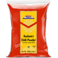Rani Kashmiri Chilli Powder (Deggi Mirch, Low Heat) Ground Indian Spice 14Oz (400G) ~ All Natural, Salt-Free | Kosher | Vegan | No Colors | Gluten Friendly | Perfect For Deviled Eggs & Other Low Heat Dishes