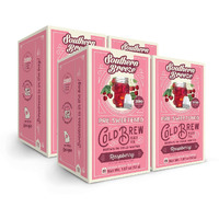 Southern Breeze Cold Brew Sweet Tea Raspberry Iced Tea With Black Tea And Zero Carbs Zero Sugar, 20 Individually Wrapped Tea Bags, Pack Of 4