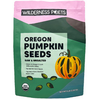 Wilderness Poets, Oregon Pumpkin Seeds - Organic, Heirloom, Raw - No Salt, No Shells, Bulk Size (5 Pound - 80 Ounce)