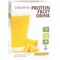 Bariwise Protein Fruit Drink, Pineapple Orange, Low Sugar, Gluten Free, Keto Friendly & Low Carb (7Ct)
