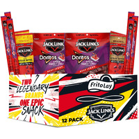 Frito Lay Jack Link's Meats Sampler Variety Pack, (Pack Of 12)
