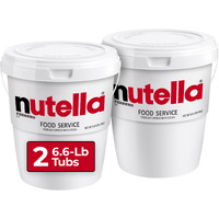 Nutella Hazelnut Spread Food Service Tub, Baking Supplies, Great For Restaurants And Bakeries, Two Bulk Tubs, 13.2 Lb Total