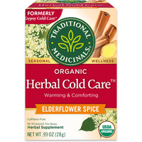 Traditional Medicinals Tea, Organic Herbal Cold Care, Providing Soothing Comfort, 16 Tea Bags