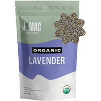 J Mac Botanicals, Organic Lavender Buds (16 Oz, 1 Pound Bag) Bulk, Dried Flowers, Flower