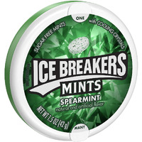 Ice Breakers Spearmint Mints, 1.5-Ounce Pucks (Pack Of 16)