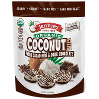 Jennies Organic Coconut Bites, Gluten Free, Peanut Free, Non Gmo (Cacao, 24 Ounce)