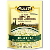 Alessi Autentico, Premium Seasoned Risotto, Italian Arborio Rice, Easy To Prepare, 6.5 Ounce (Cheese & Broccolini, Pack Of 6)
