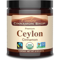 Ceylon Cinnamon Shop Organic Ceylon Cinnamon (100% Certified) Powder, 8 Ounces