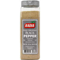 Badia Black Pepper Ground Fine, 16 Ounce
