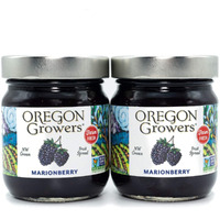 Oregon Growers Marionberry Fruit Spread - Marionberry Jam Made In Oregon, Blackberry Jam, Blackberry Fruit Spread, All Natural Ingredients, Non-Gmo - 12 Oz (Pack Of 2)