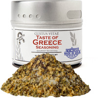 Gustus Vitae - Taste Of Greece - Gourmet Seasoning - Artisanal Spice Blend - 2.7Oz - Non Gmo- Magnetic Tin - Small Batch - Hand Packed