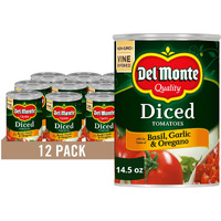 Del Monte Canned Diced Tomatoes, 14.5 Ounce (Pack Of 12)