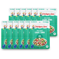Chicken Of The Sea Light Tuna In Spring Water, 2.5 Ounce Packets (Box Of 12), Wild Caught Tuna