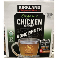 Kirkland Signature Organic Chicken Bone Broth, 32 Fl Oz, 6 Count