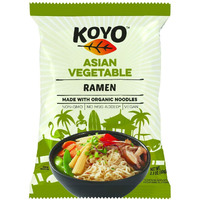 Koyo Ramen Soup, Asian Vegetable, Made With Organic Noodles, No Msg, No Preservatives, Vegan, 2.1 Ounces Per Package