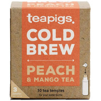Teapigs Peach And Mango Cold Brew Made With Whole Fruit (6 Packs Of 10 Tea Bags)