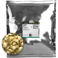 Frontier Co-Op Dried Jasmine Flowers, 1Lb Bulk Bag, Whole Jasmine Buds, Natural & Kosher Edible Flowers | Ideal For Jasmine Flowers Tea And Herbal Use