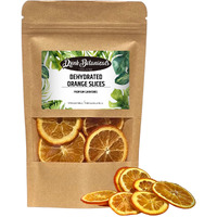 Dehydrated Dried Orange Slices Wheels | Approx 17+ Slices | 100% Natural | Sugar Free | Gluten Free | Dehydrated Orange Wheels For Cocktails, Garnishes, Deserts | Fruit Slice | 1.76 Oz | 50 Grams