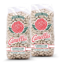 Camellia Brand Dried Cannellini Beans, 1 Pound (Pack Of 2)