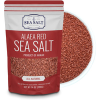 Alaea Red Hawaiian Sea Salt, Red Finishing Salt To Add Color To Any Dish, Made With Alaea Clay, 14 Oz Pouch - Sea Salt Superstore