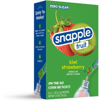 Snapple Kiwi Strawberry Powder Drink Mix - 12 Boxes Of 6 Powder Sticks, 72 Sticks Total | Sugar Free | On-The-Go Hydration For Refreshing Beverages