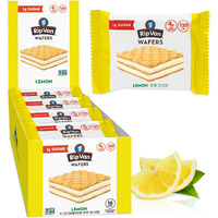 Rip Van Wafels Lemon Cookies, 16 Count, 1G Sugar, 4G Carbs, Vegan, Keto Friendly, Low Calorie, 0G Trans Fat, 120 Calories, 6G Fiber