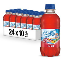Hawaiian Punch Fruit Juicy Red Fruit Juice Drink, 10 Fl Oz Bottles, 24 Count (4 Packs Of 6), Ready-To-Drink, On-The-Go, Caffeine-Free, Carbonation-Free, Gluten-Free, Excellent Source Of Vitamin C