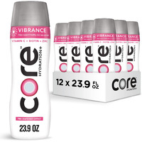Core Hydration+ Vibrance, Pink Grapefruit Extract Nutrient Enhanced Water With Vitamin C, Biotin And Zinc, 23.9 Fl Oz Bottle (Pack Of 12)