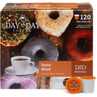 Day To Day 120-Count Donut Blend, Medium Roast Single Serve Coffee Pods For K-Cup Keurig Brewers