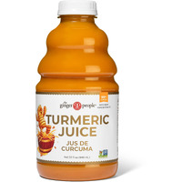 The Ginger People Turmeric Juice, 99% Pure Turmeric Juice - Premium Quality Wild Turmeric Juice, 32 Fl Oz Bottle (Pack Of 12)