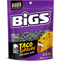 Bigs Taco Bell Taco Supreme Sunflower Seeds, Keto Friendly Snack, 5.35-Oz. Bag (Pack Of 12)