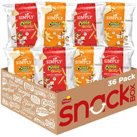 Simply, Cheetos White Cheddar Puffs & Crunchy Variety Pack, 0.875 Ounce (Pack Of 36)