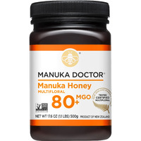 Manuka Doctor - Mgo 80+ Manuka Honey Multifloral, 100% Pure New Zealand Honey. Certified. Guaranteed. Raw. Non-Gmo (17.6Oz)