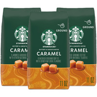 Starbucks Flavored Ground Coffee, Caramel, 11 Oz